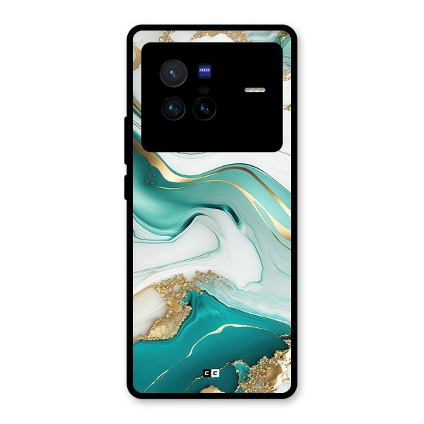 Marvelous Marble Glass Back Case for Vivo X80