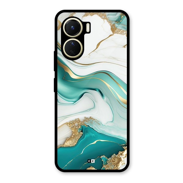 Marvelous Marble Glass Back Case for Vivo Y16