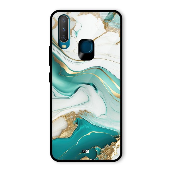 Marvelous Marble Glass Back Case for Vivo Y17