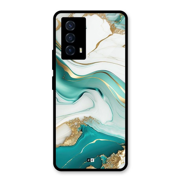 Marvelous Marble Glass Back Case for Vivo iQOO Z5