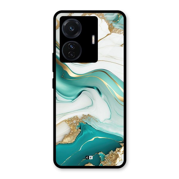 Marvelous Marble Glass Back Case for Vivo iQOO Z6 Pro