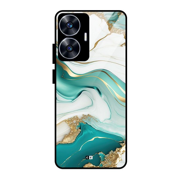 Marvelous Marble Glass Back Case for realme C55