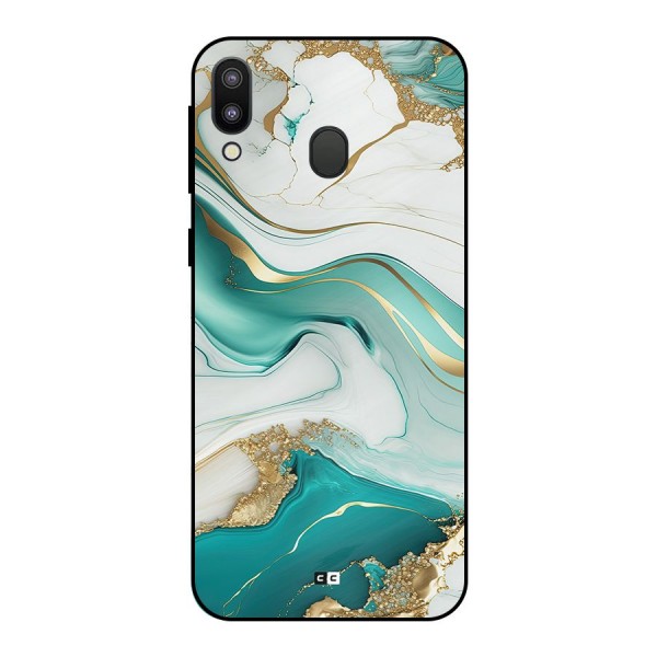 Marvelous Marble Metal Back Case for Galaxy M20