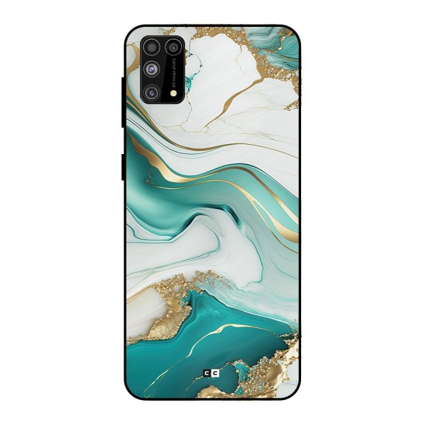 Marvelous Marble Metal Back Case for Galaxy M31