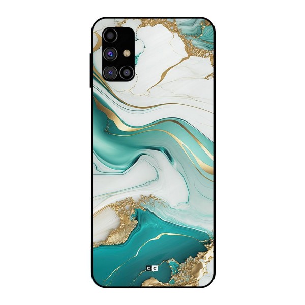 Marvelous Marble Metal Back Case for Galaxy M31s