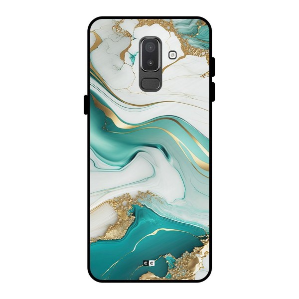 Marvelous Marble Metal Back Case for Galaxy On8 (2018)