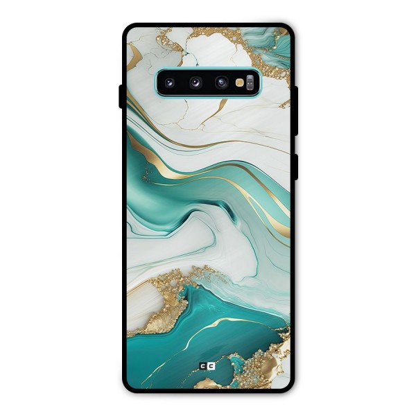 Marvelous Marble Metal Back Case for Galaxy S10 Plus