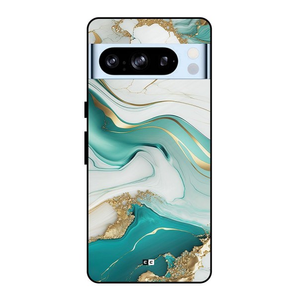 Marvelous Marble Metal Back Case for Google Pixel 8 Pro