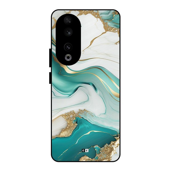 Marvelous Marble Metal Back Case for Honor 90