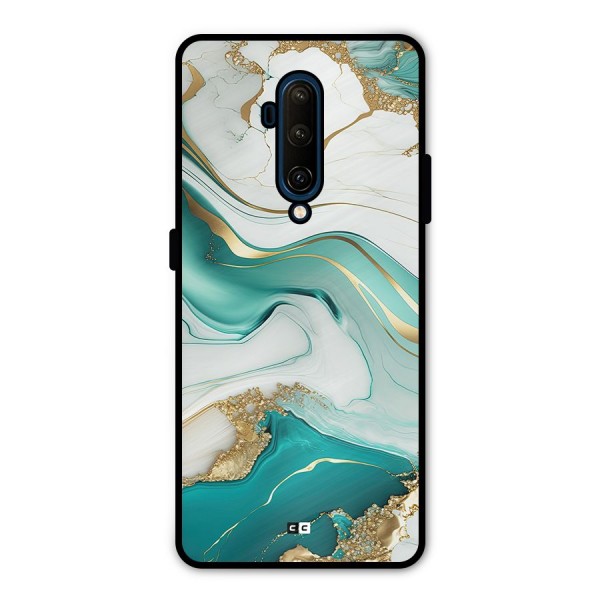 Marvelous Marble Metal Back Case for OnePlus 7T Pro