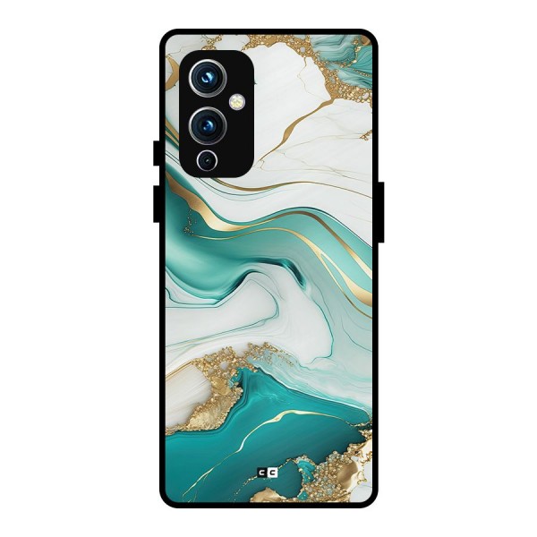 Marvelous Marble Metal Back Case for OnePlus 9