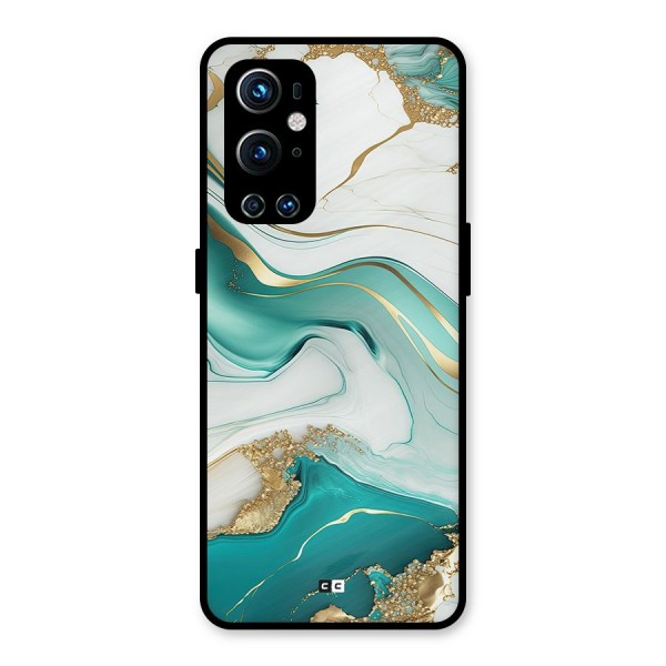 Marvelous Marble Metal Back Case for OnePlus 9 Pro