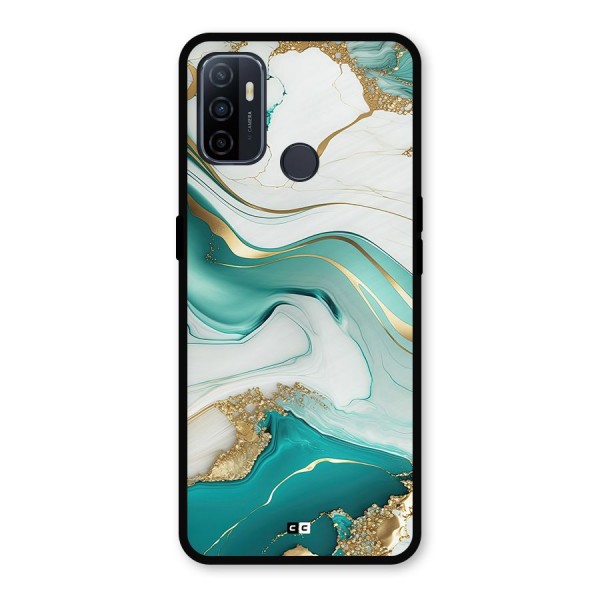 Marvelous Marble Metal Back Case for Oppo A53