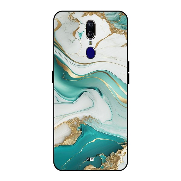 Marvelous Marble Metal Back Case for Oppo F11