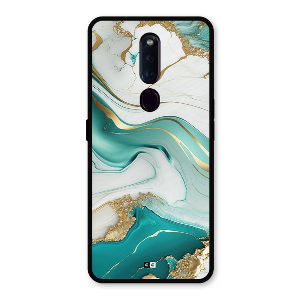 Marvelous Marble Metal Back Case for Oppo F11 Pro