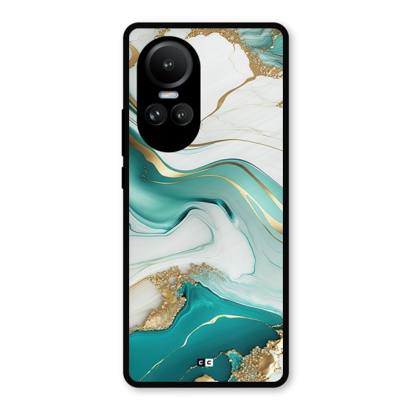 Marvelous Marble Metal Back Case for Oppo Reno10 Pro