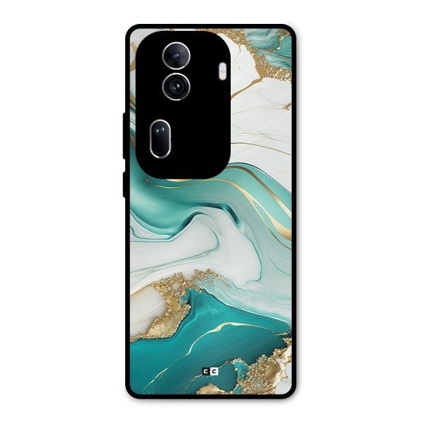 Marvelous Marble Metal Back Case for Oppo Reno11 Pro 5G