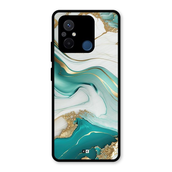 Marvelous Marble Metal Back Case for Poco C55