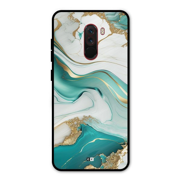 Marvelous Marble Metal Back Case for Poco F1