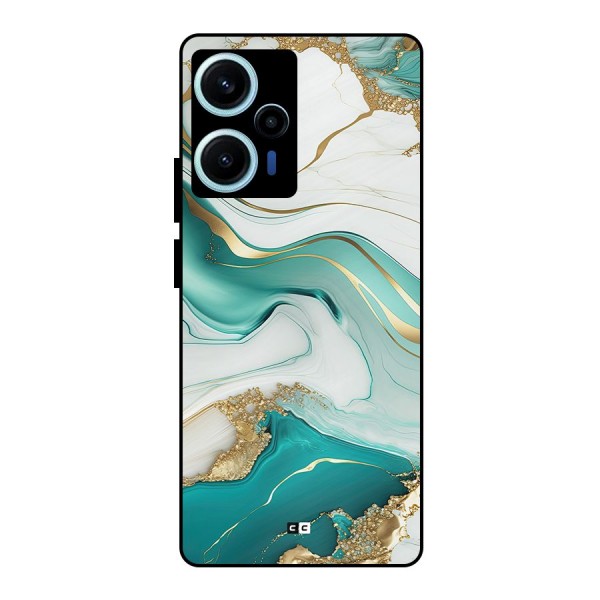 Marvelous Marble Metal Back Case for Poco F5