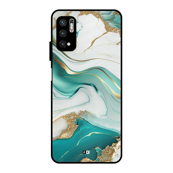 Marvelous Marble Metal Back Case for Poco M3 Pro 5G