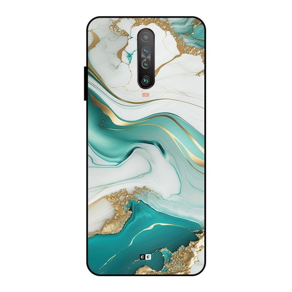 Marvelous Marble Metal Back Case for Poco X2