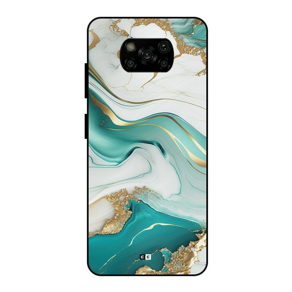 Marvelous Marble Metal Back Case for Poco X3