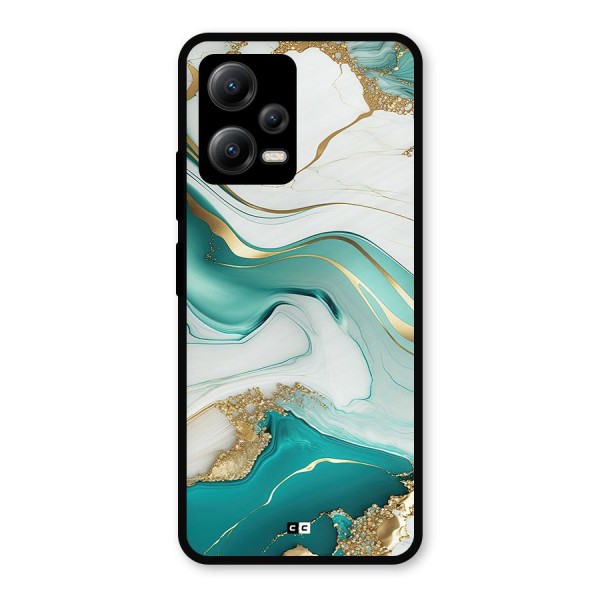 Marvelous Marble Metal Back Case for Poco X5