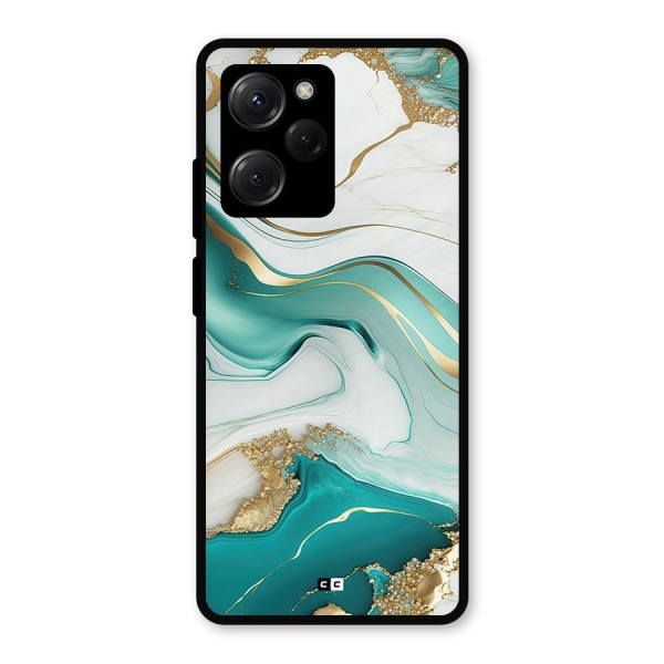 Marvelous Marble Metal Back Case for Poco X5 Pro