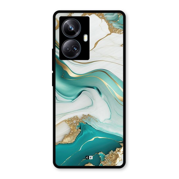 Marvelous Marble Metal Back Case for Realme 10 Pro Plus