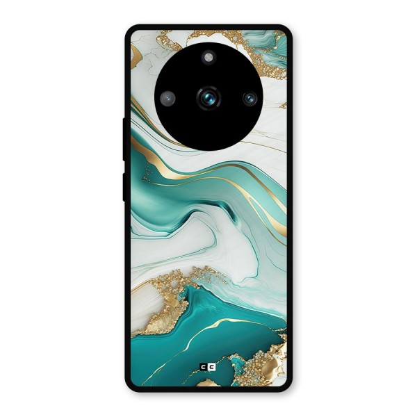 Marvelous Marble Metal Back Case for Realme 11 Pro