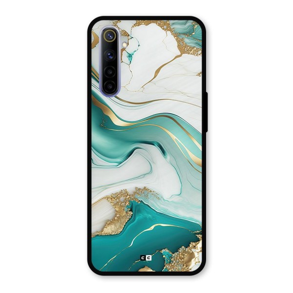 Marvelous Marble Metal Back Case for Realme 6