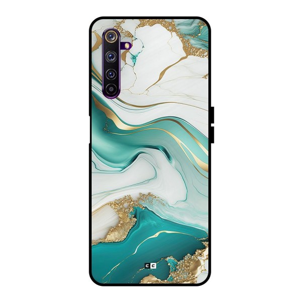 Marvelous Marble Metal Back Case for Realme 6 Pro