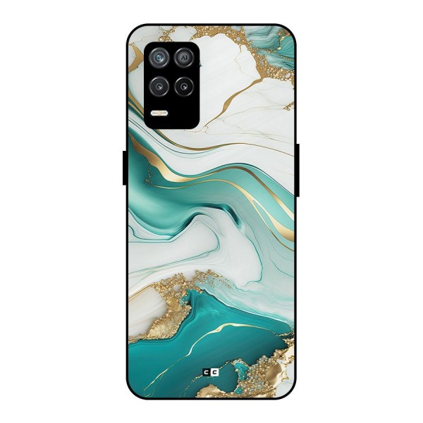 Marvelous Marble Metal Back Case for Realme 8 5G