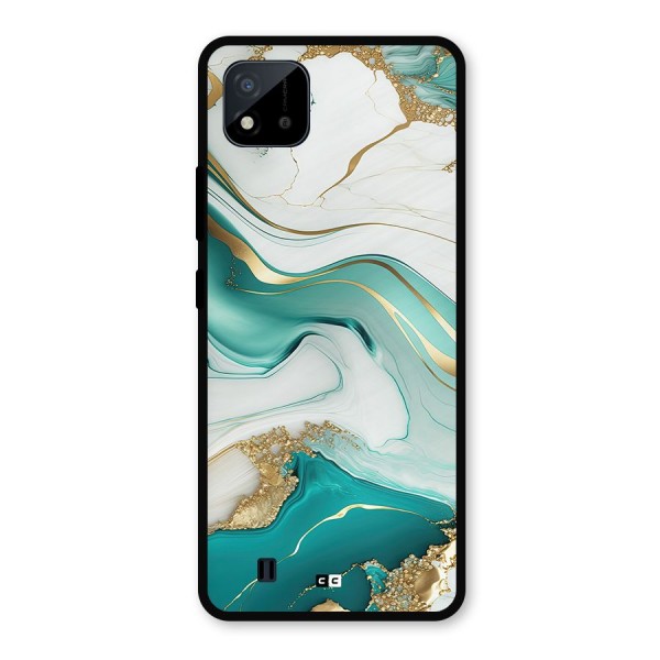 Marvelous Marble Metal Back Case for Realme C11 2021