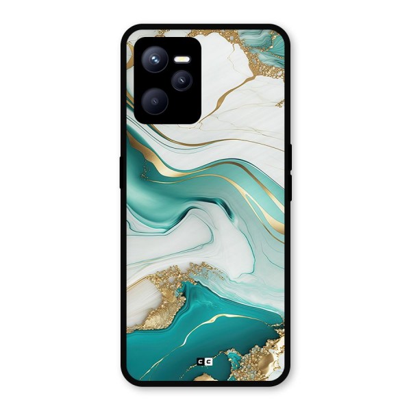 Marvelous Marble Metal Back Case for Realme C35