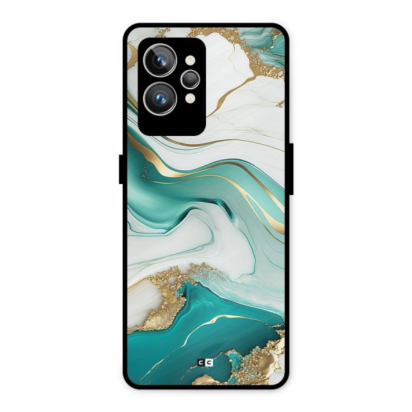 Marvelous Marble Metal Back Case for Realme GT2 Pro