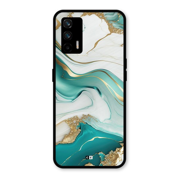 Marvelous Marble Metal Back Case for Realme GT 5G