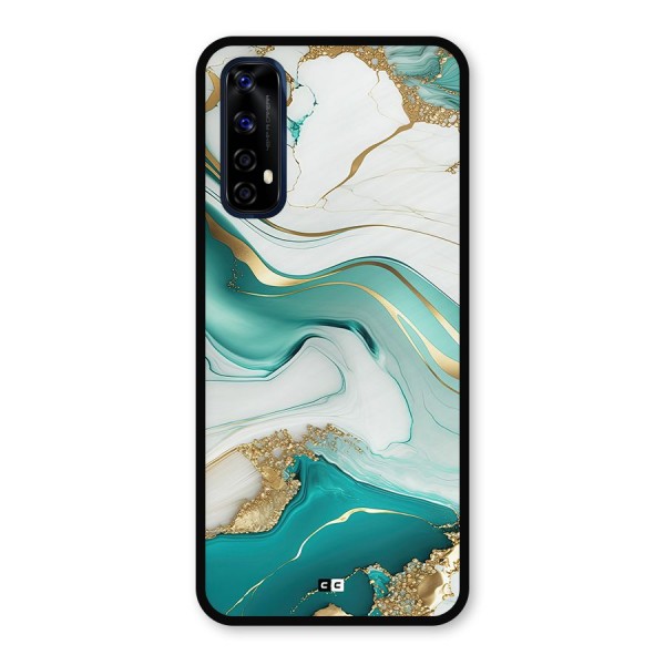 Marvelous Marble Metal Back Case for Realme Narzo 20 Pro