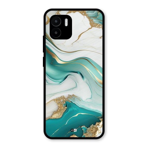 Marvelous Marble Metal Back Case for Redmi A1