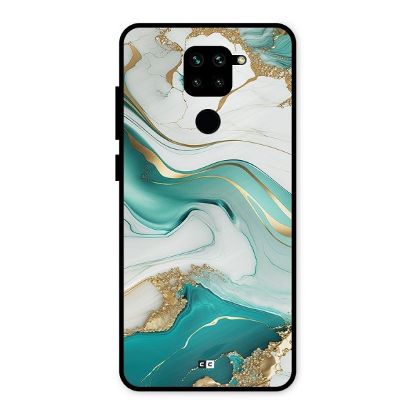 Marvelous Marble Metal Back Case for Redmi Note 9