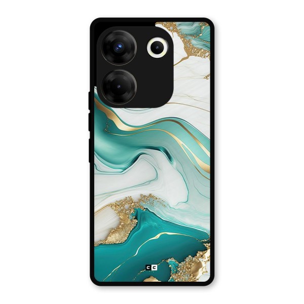 Marvelous Marble Metal Back Case for Tecno Camon 20