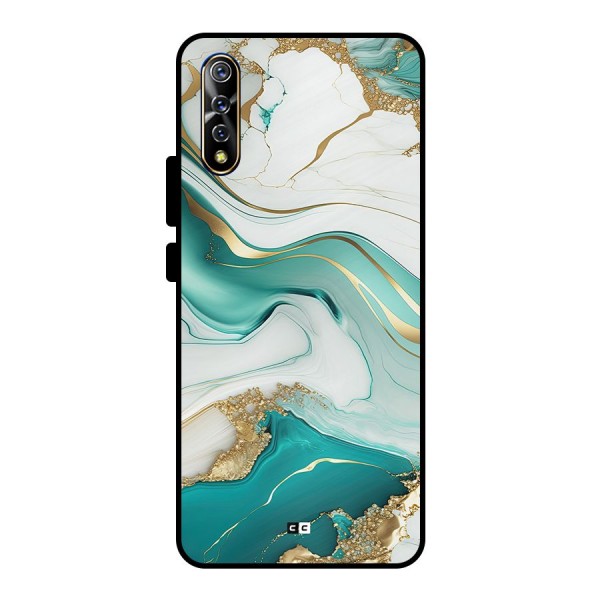 Marvelous Marble Metal Back Case for Vivo S1