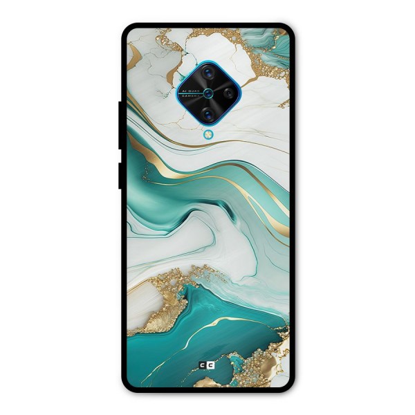 Marvelous Marble Metal Back Case for Vivo S1 Pro