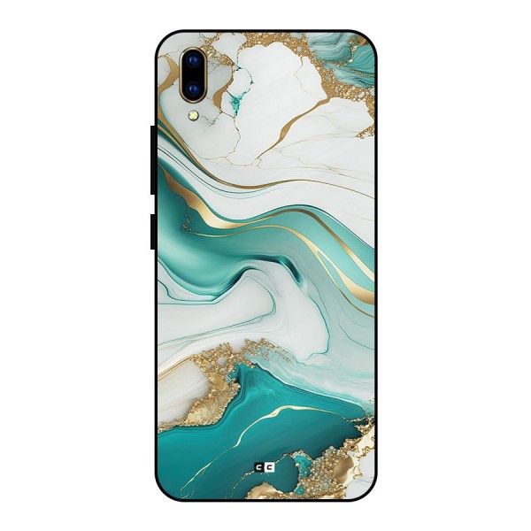 Marvelous Marble Metal Back Case for Vivo V11 Pro