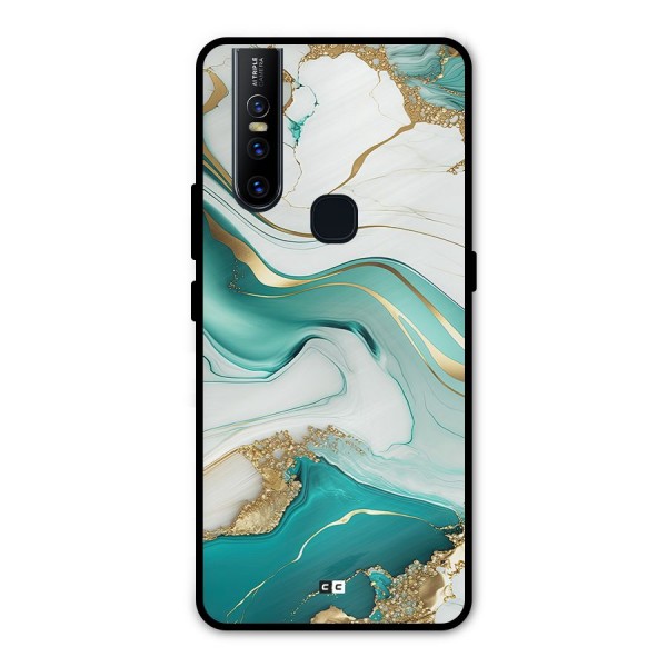 Marvelous Marble Metal Back Case for Vivo V15