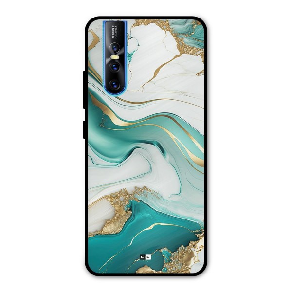 Marvelous Marble Metal Back Case for Vivo V15 Pro