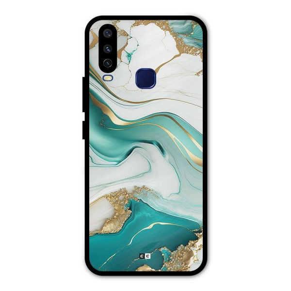 Marvelous Marble Metal Back Case for Vivo V17