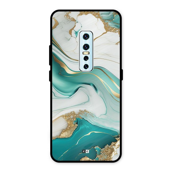 Marvelous Marble Metal Back Case for Vivo V17 Pro