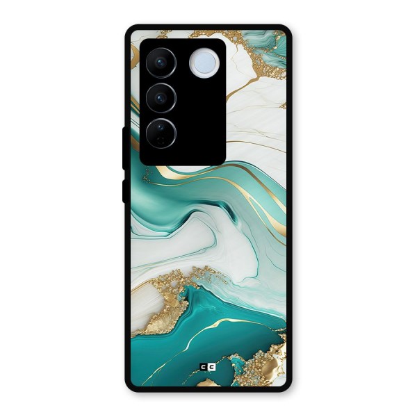 Marvelous Marble Metal Back Case for Vivo V27